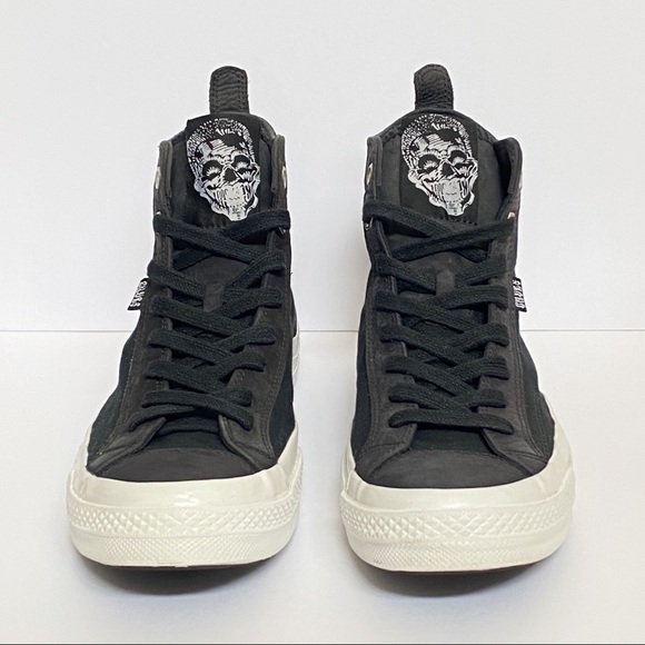 Graffiti artist Chaz Bojorquez Converse Chuck Taylor black high top sneaker shoe - Picture 5 of 13